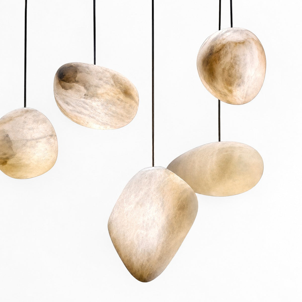 Sovellier Albrisa Natural Alabaster Stone Pendant Light