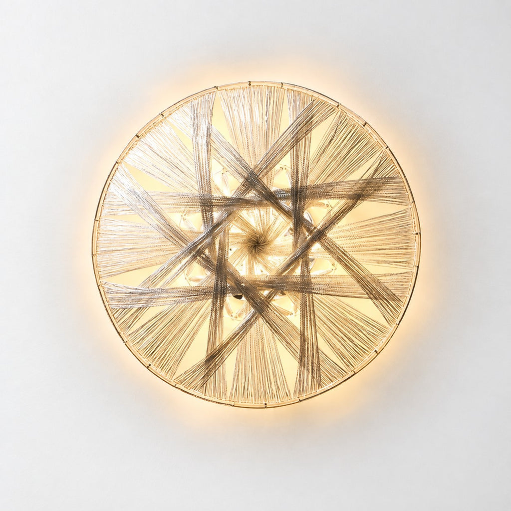 Sovellier Catenza Aluminum Chain Tassel Flush Mount Chandelier - view 4