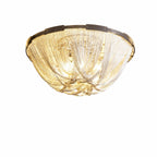 Sovellier Catenza Aluminum Chain Tassel Flush Mount Chandelier - view 5