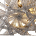 Sovellier Catenza Aluminum Chain Tassel Flush Mount Chandelier