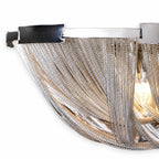 Sovellier Catenza Aluminum Chain Tassel Flush Mount Chandelier - view 2