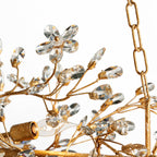 Sovellier Petalune Crystal Floral Flush Mount Ceiling Light - view 6