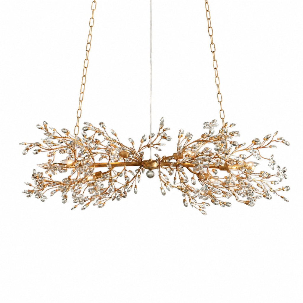 Sovellier Petalune Crystal Floral Flush Mount Ceiling Light - view 3