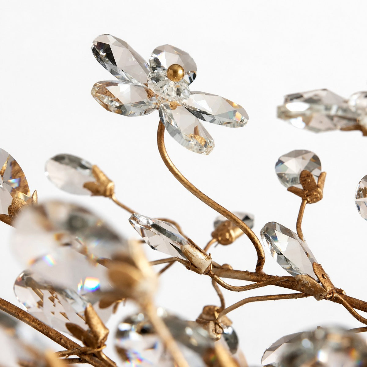 Sovellier Petalune Crystal Floral Flush Mount Ceiling Light - view 5