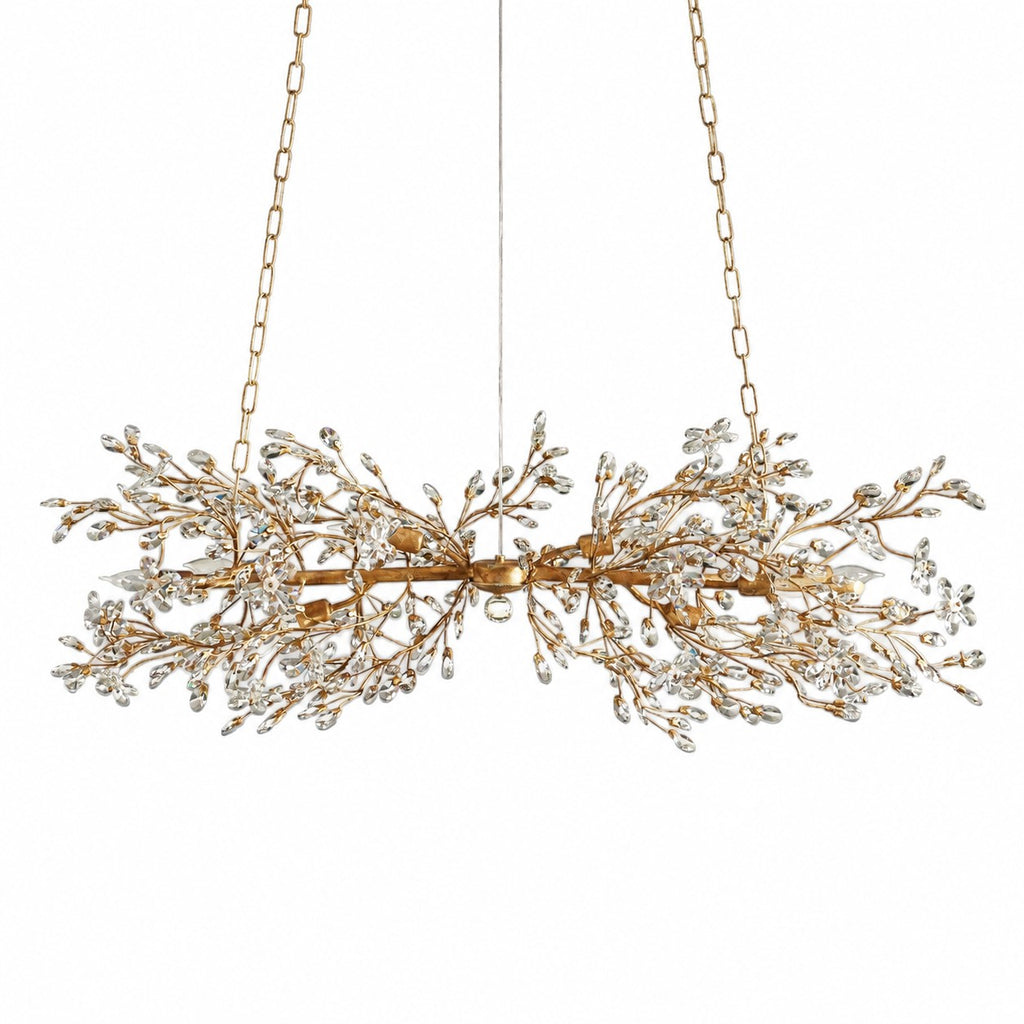 Sovellier Petalune Crystal Floral Flush Mount Ceiling Light - view 11