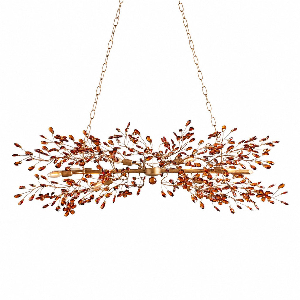 Sovellier Petalune Crystal Floral Flush Mount Ceiling Light - view 13
