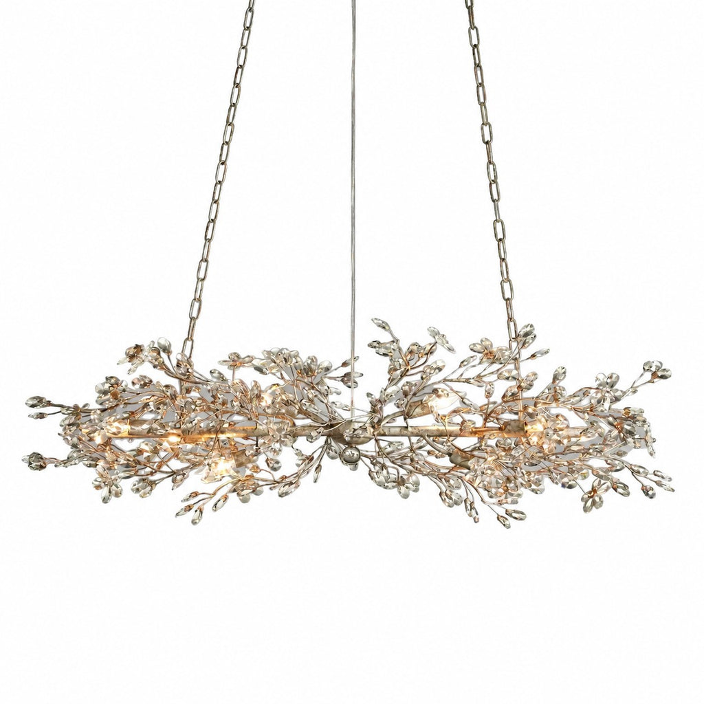 Sovellier Petalune Crystal Floral Flush Mount Ceiling Light - view 12