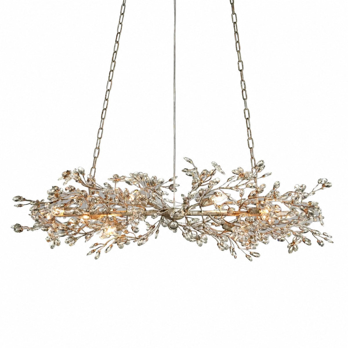Sovellier Petalune Crystal Floral Flush Mount Ceiling Light - view 12