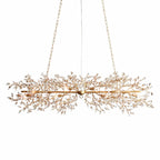 Sovellier Petalune Crystal Floral Flush Mount Ceiling Light - view 8