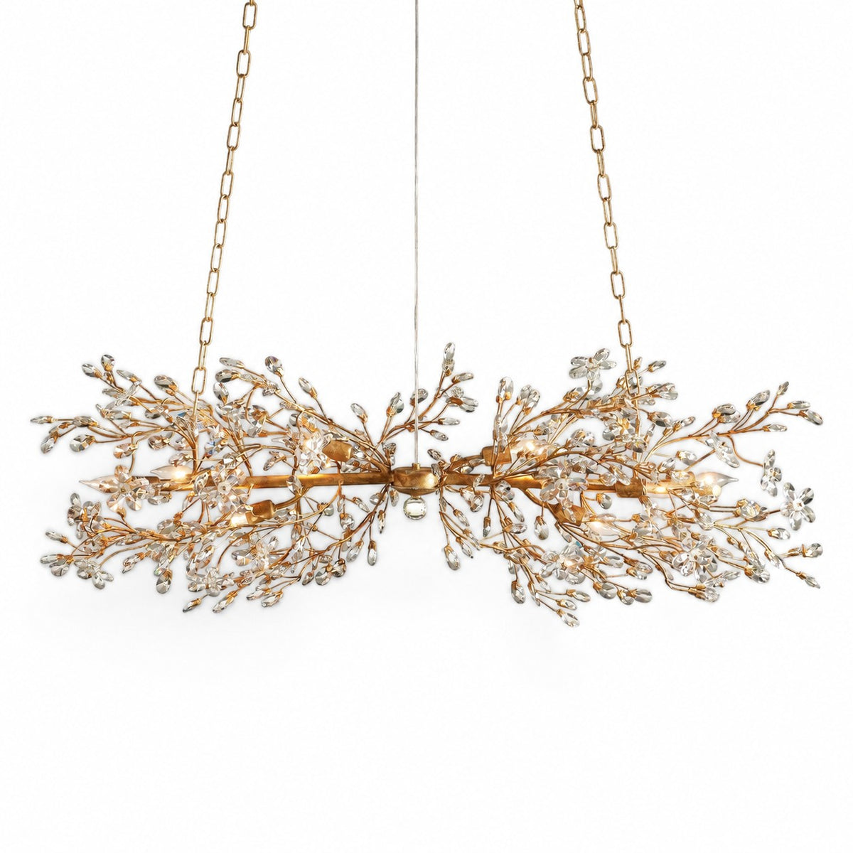 Sovellier Petalune Crystal Floral Flush Mount Ceiling Light - view 9