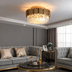 Sovellier Solvara K9 Crystal Ring Flush Mount Chandelier - view 6