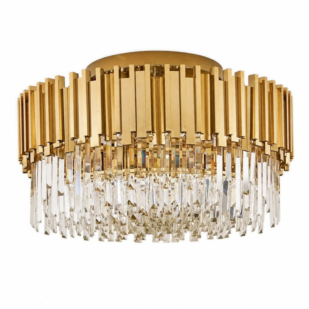 Sovellier Solvara K9 Crystal Ring Flush Mount Chandelier
