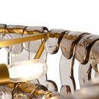 Sovellier Curvessa Curved Glass 3-Light Flush Mount Ceiling Light - view 7