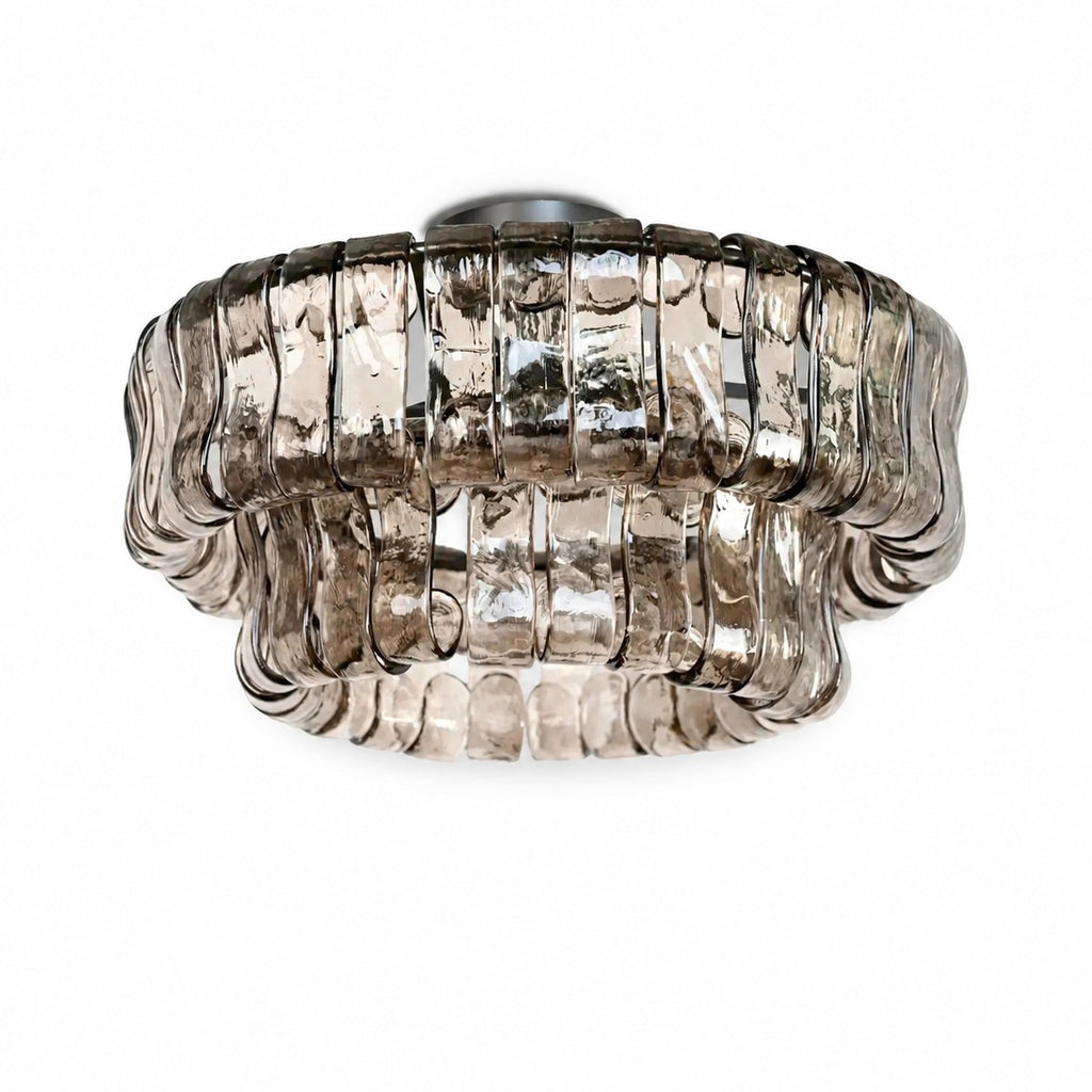 Sovellier Curvessa Curved Glass 3-Light Flush Mount Ceiling Light - view 8