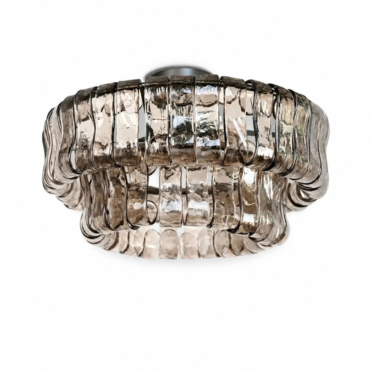 Sovellier Curvessa Curved Glass 3-Light Flush Mount Ceiling Light - view 8
