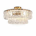 Sovellier Curvessa Curved Glass 3-Light Flush Mount Ceiling Light - view 2