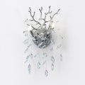Sovellier Glaciva Crescent Crystal Branch 2-Light Wall Sconce, 10"H