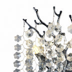 Sovellier Nevaro Snowflake Crystal Branch Wall Sconce, Gold/Silver - view 5