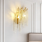 Sovellier Nevaro Crystal Bead Branch 2-Light Wall Sconce, Gold 10" - view 3