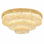 Sovellier Terzana Three-Tier Round Crystal Flush Mount Chandelier - view 2