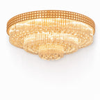 Sovellier Terzana Three-Tier Round Crystal Flush Mount Chandelier - view 10